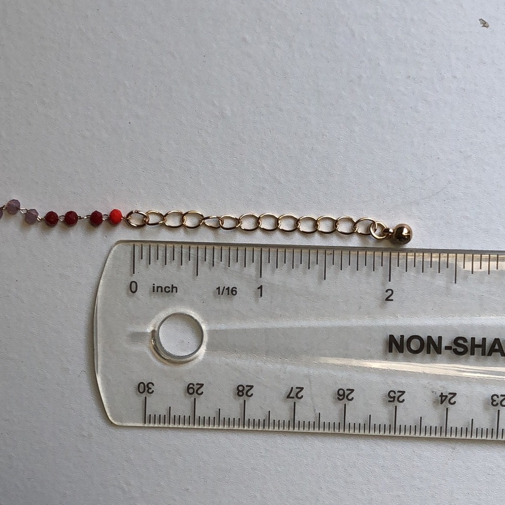 Multicolored Boho Anklet - Picture 5 of 9